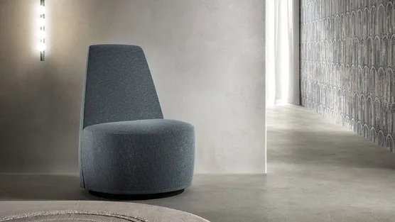 armchair with round shapes