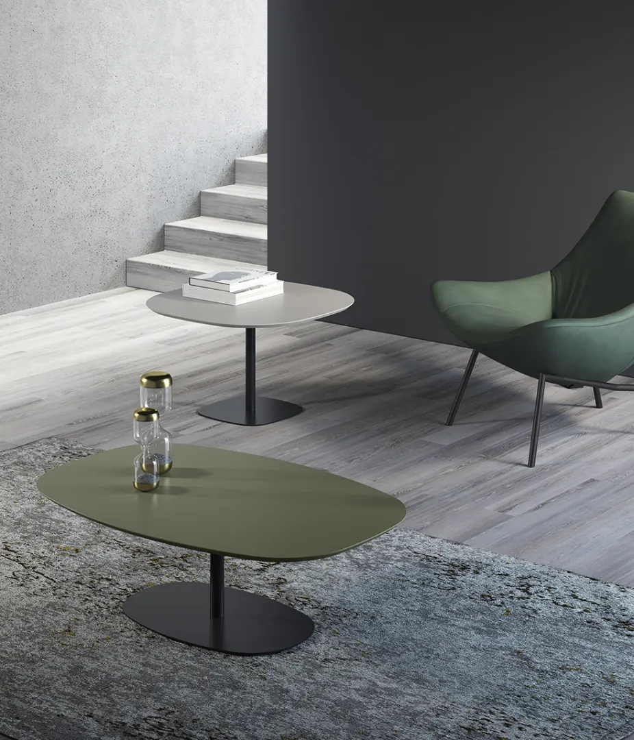 modern shaped elisse coffee tables