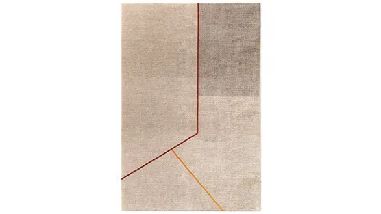 modern carpet with colorful lines