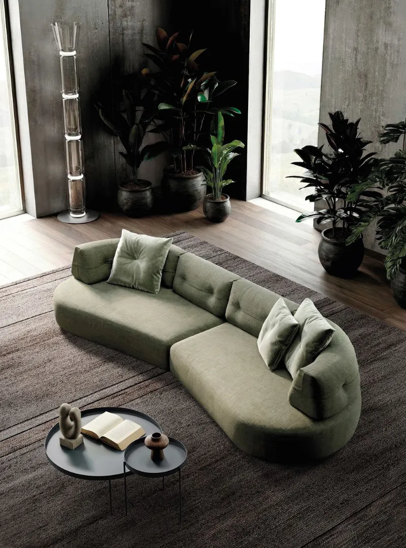 Lotus green shaped sofa