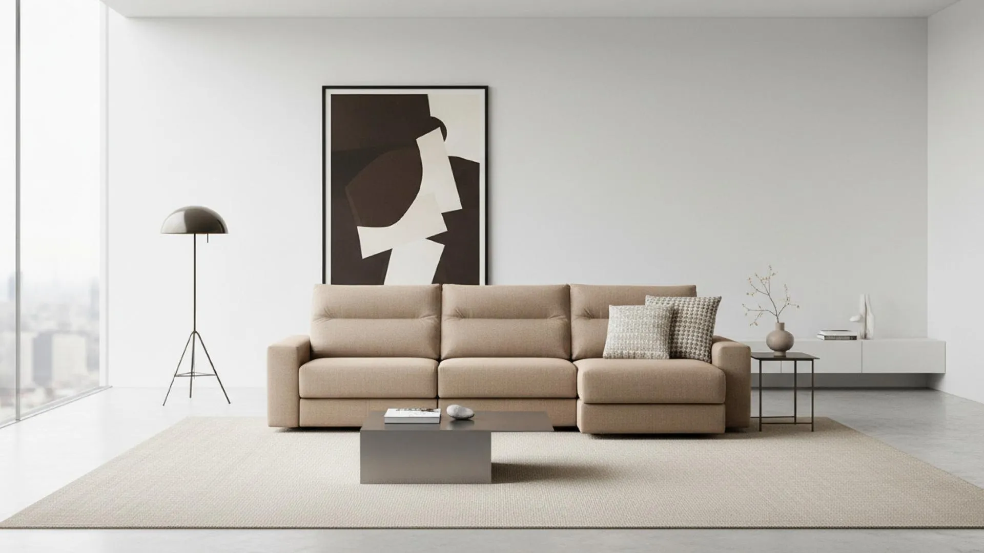 Light brown relax sofa