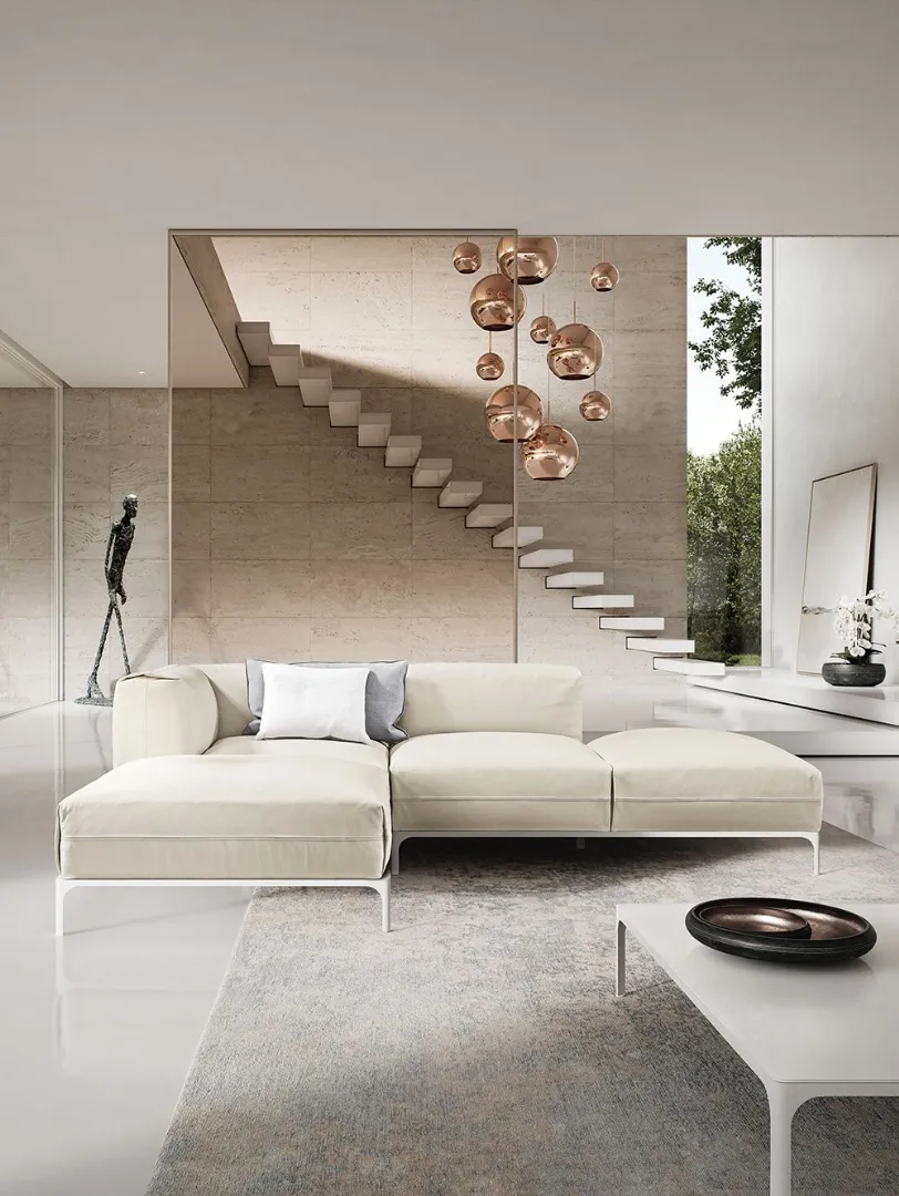 design composition in white fabric